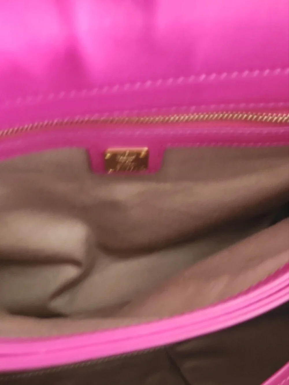 MCM Fuchsia Pink Saffiano Leather Top-Handle Satchel W/Crossbody Strap